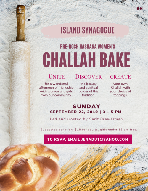 Banner Image for Pre-Rosh Hashana Women's Challah Bake