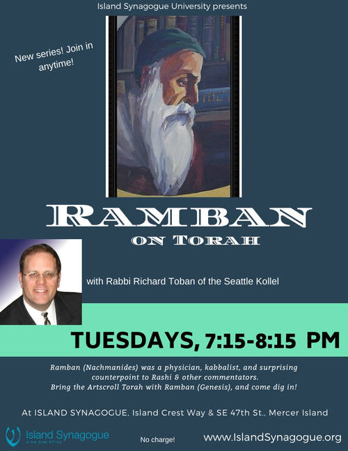 Banner Image for Rabbi Toban's Class Ramban on Torah